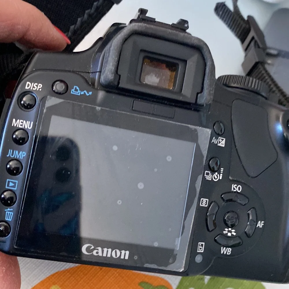 Canon EOS digital rebel still black camera